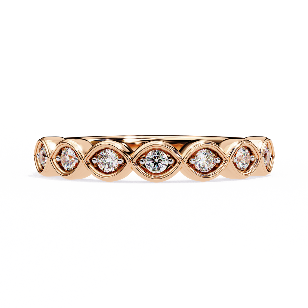 Antique Style Wedding Band Ring