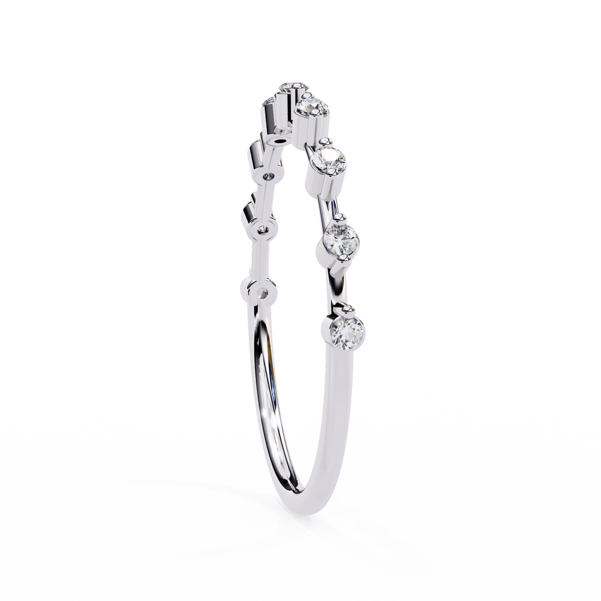 Natural Diamond Starlit Harmony Band Ring
