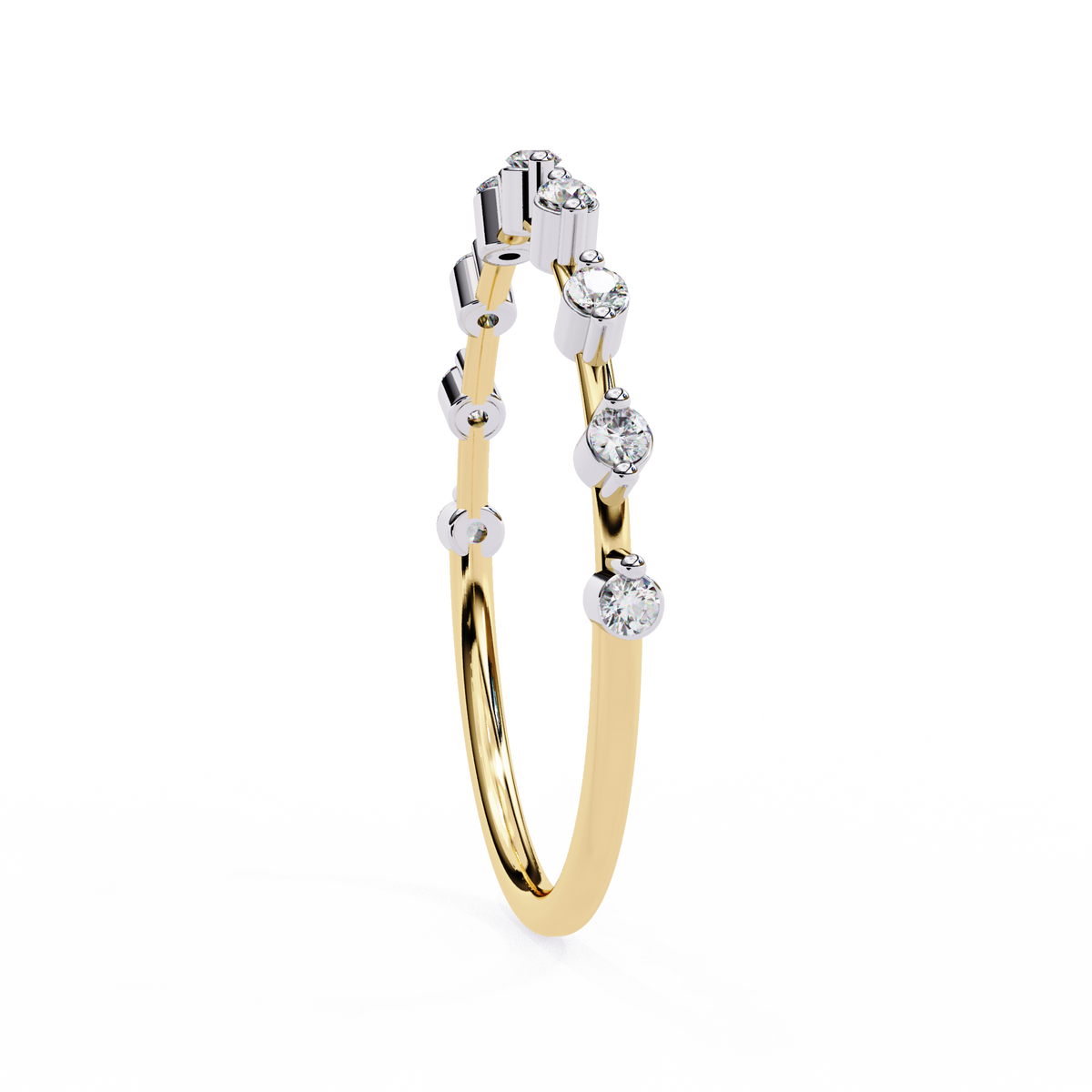 Natural Diamond Starlit Harmony Band Ring