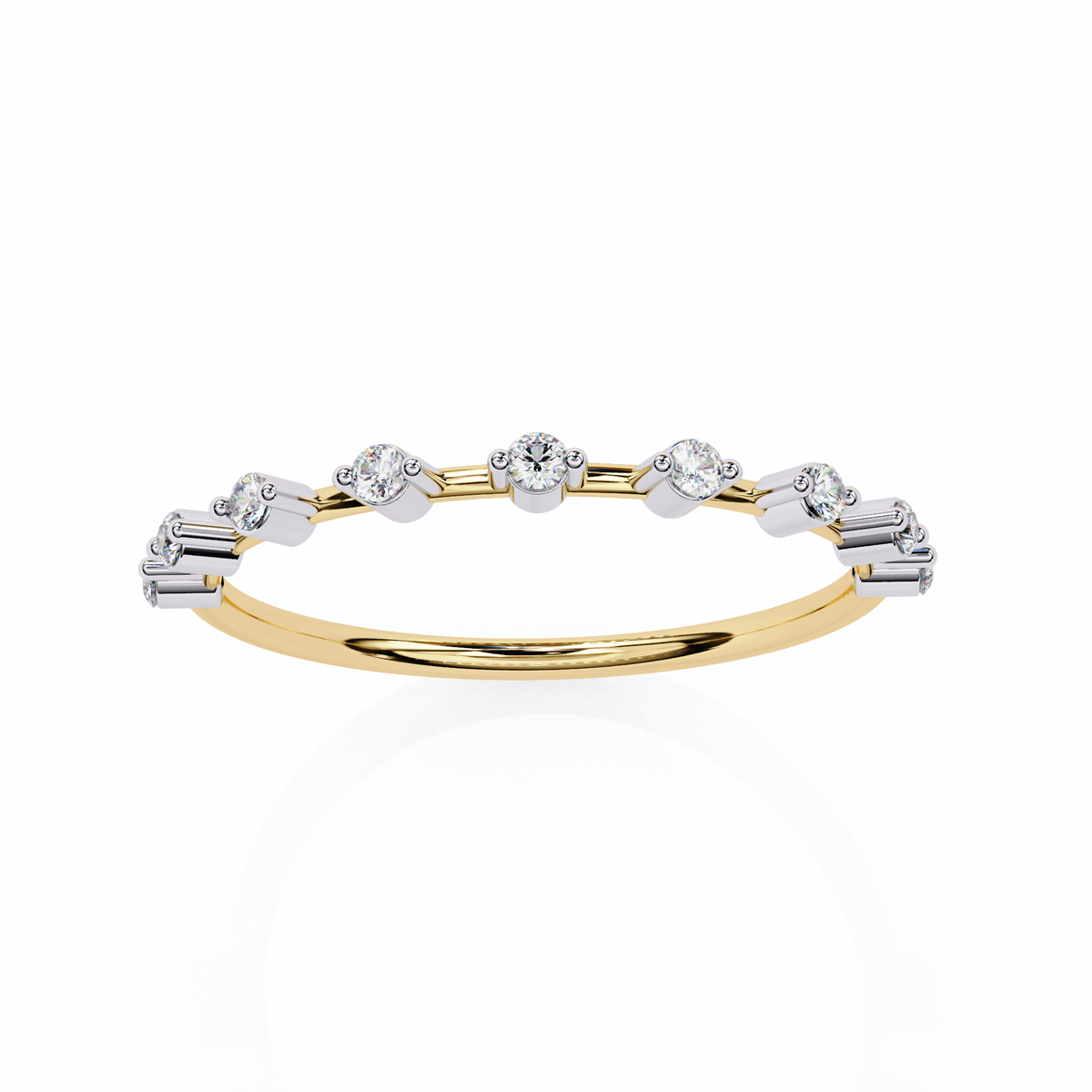 Natural Diamond Starlit Harmony Band Ring