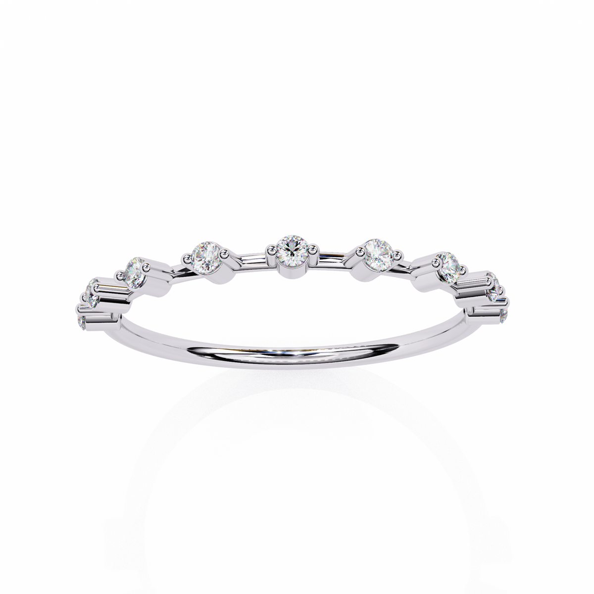 Natural Diamond Starlit Harmony Band Ring