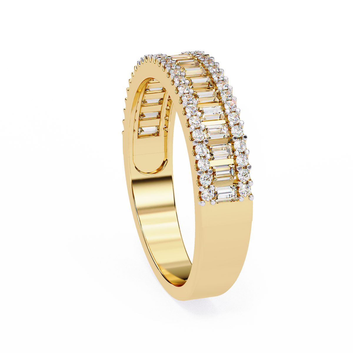 Natural Diamond Baguette Brilliance Band Ring