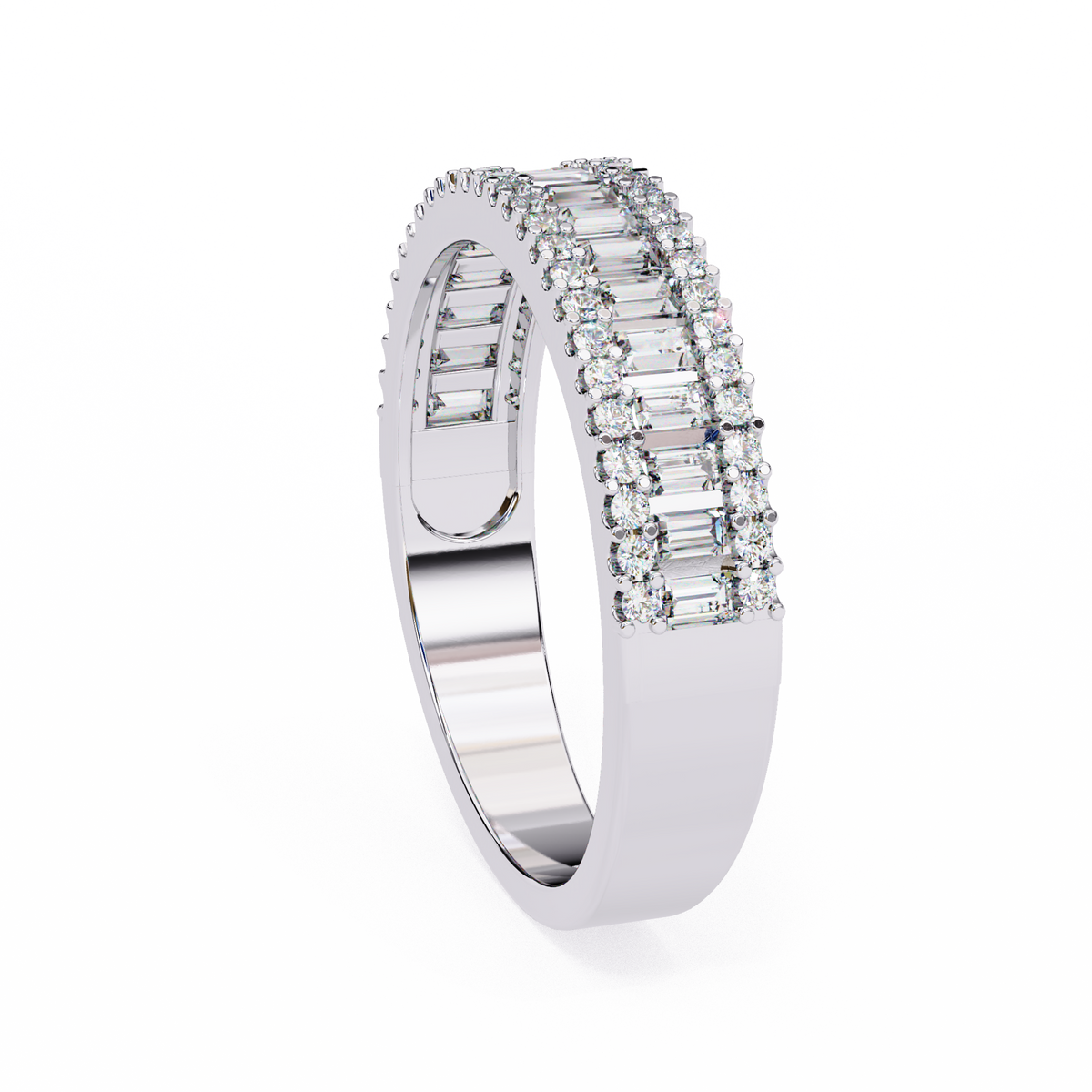 Natural Diamond Baguette Brilliance Band Ring