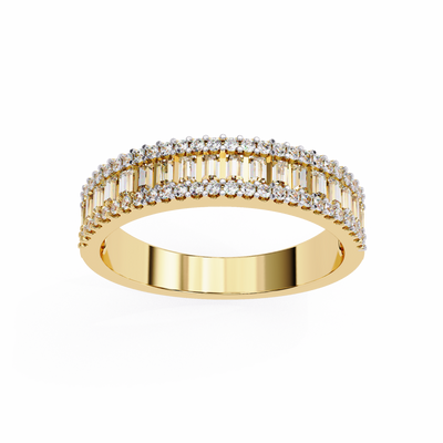 Natural Diamond Baguette Brilliance Band