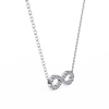 Round Diamond Gold Infinity Pendant