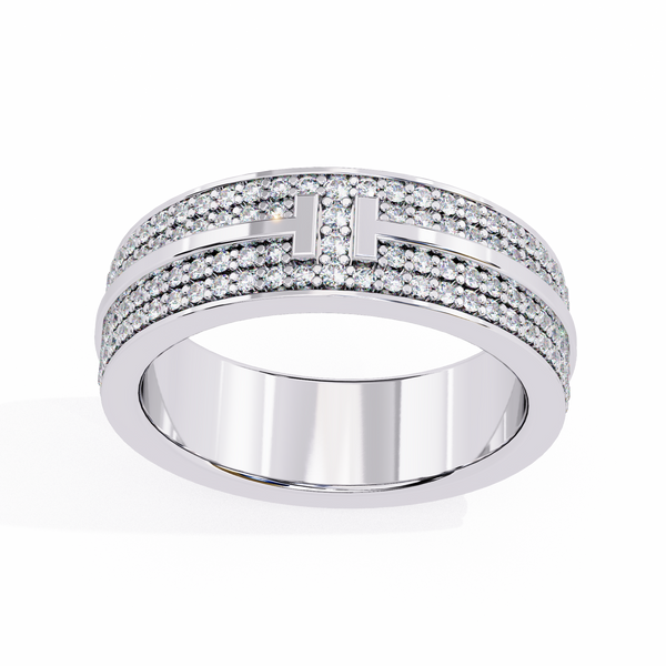 Micro Pave Wedding Banda