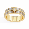 Micro Pave Wedding Band Ring