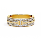 Micro Pave Wedding Band Ring