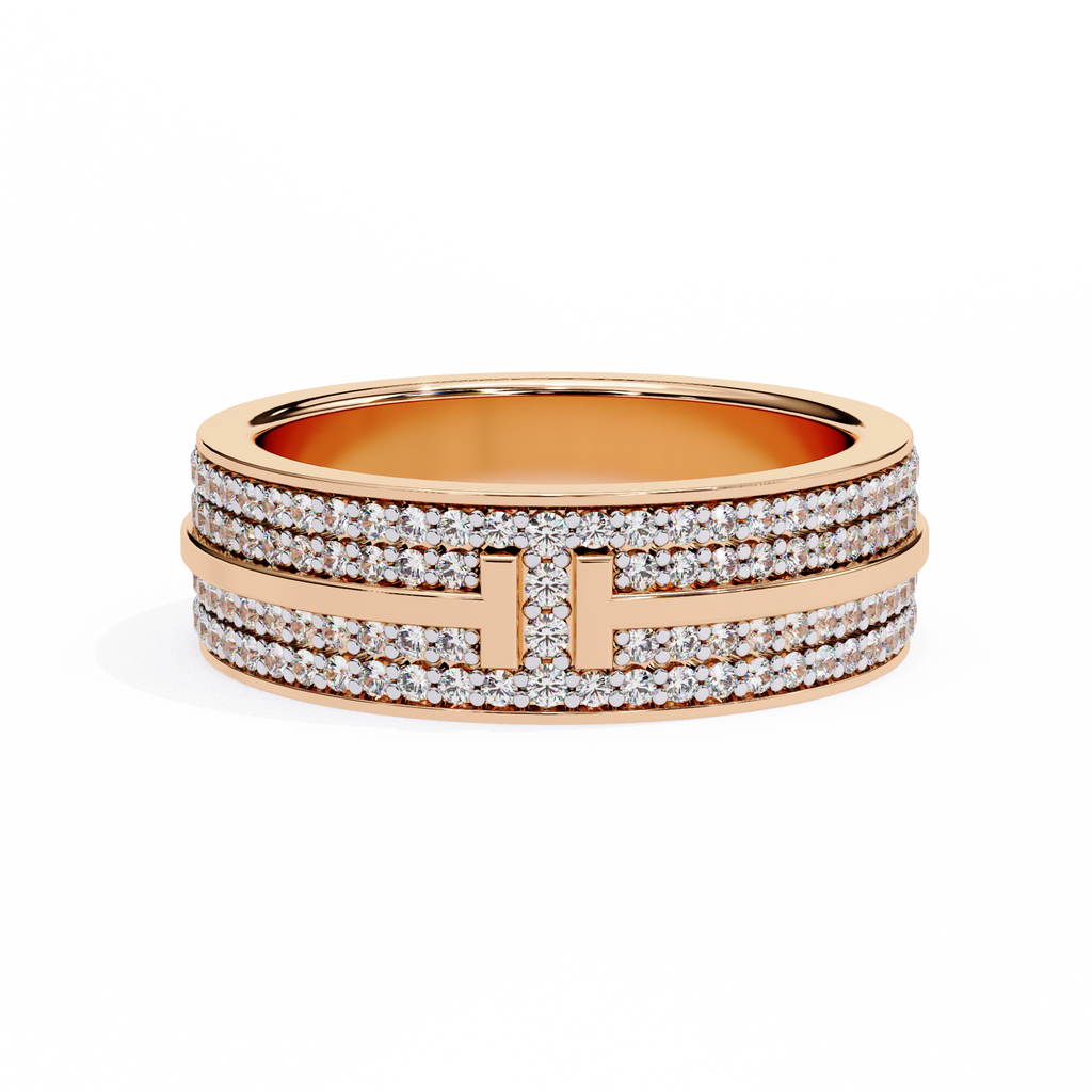 Micro Pave Wedding Band Ring