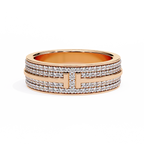 Micro Pave Wedding Band Ring