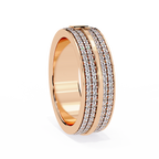 Micro Pave Wedding Band Ring