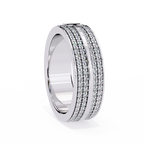 Micro Pave Wedding Band Ring