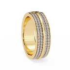 Micro Pave Wedding Band Ring