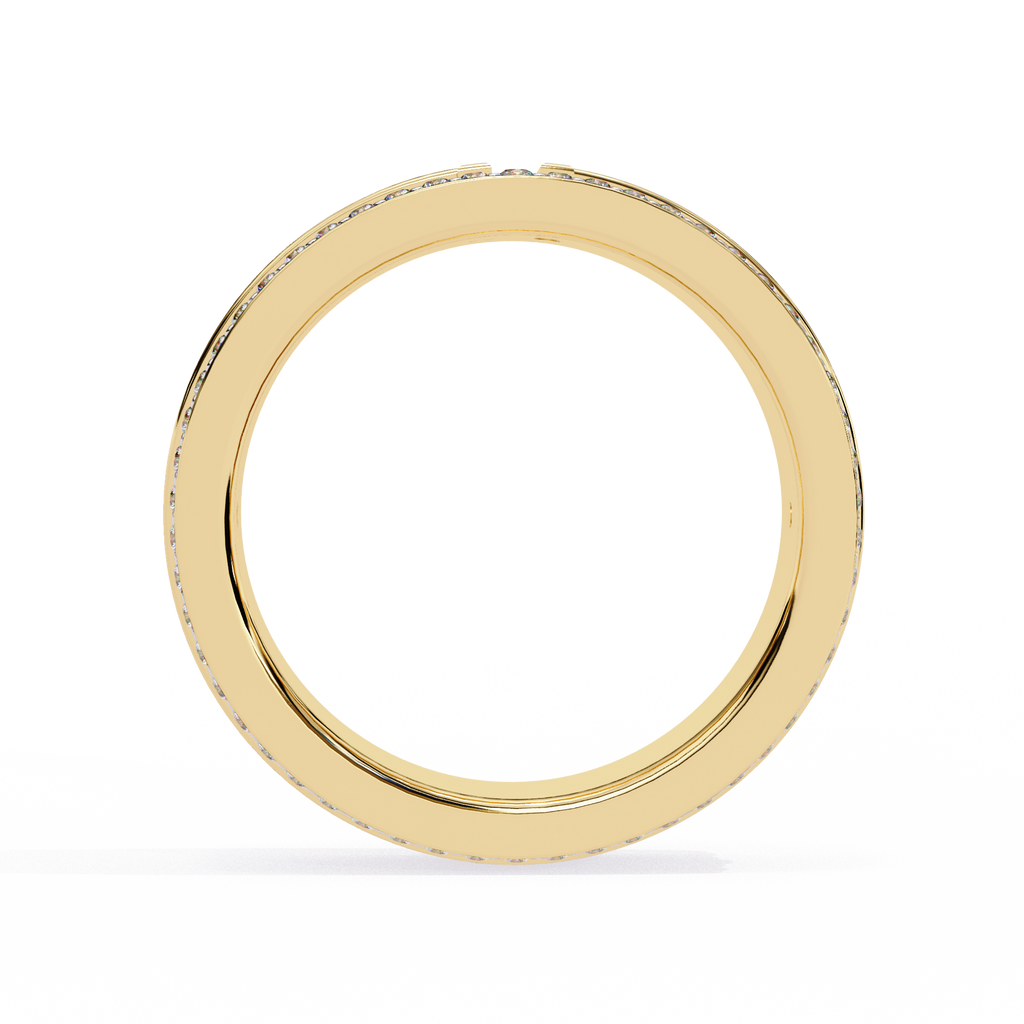 Micro Pave Wedding Band Ring