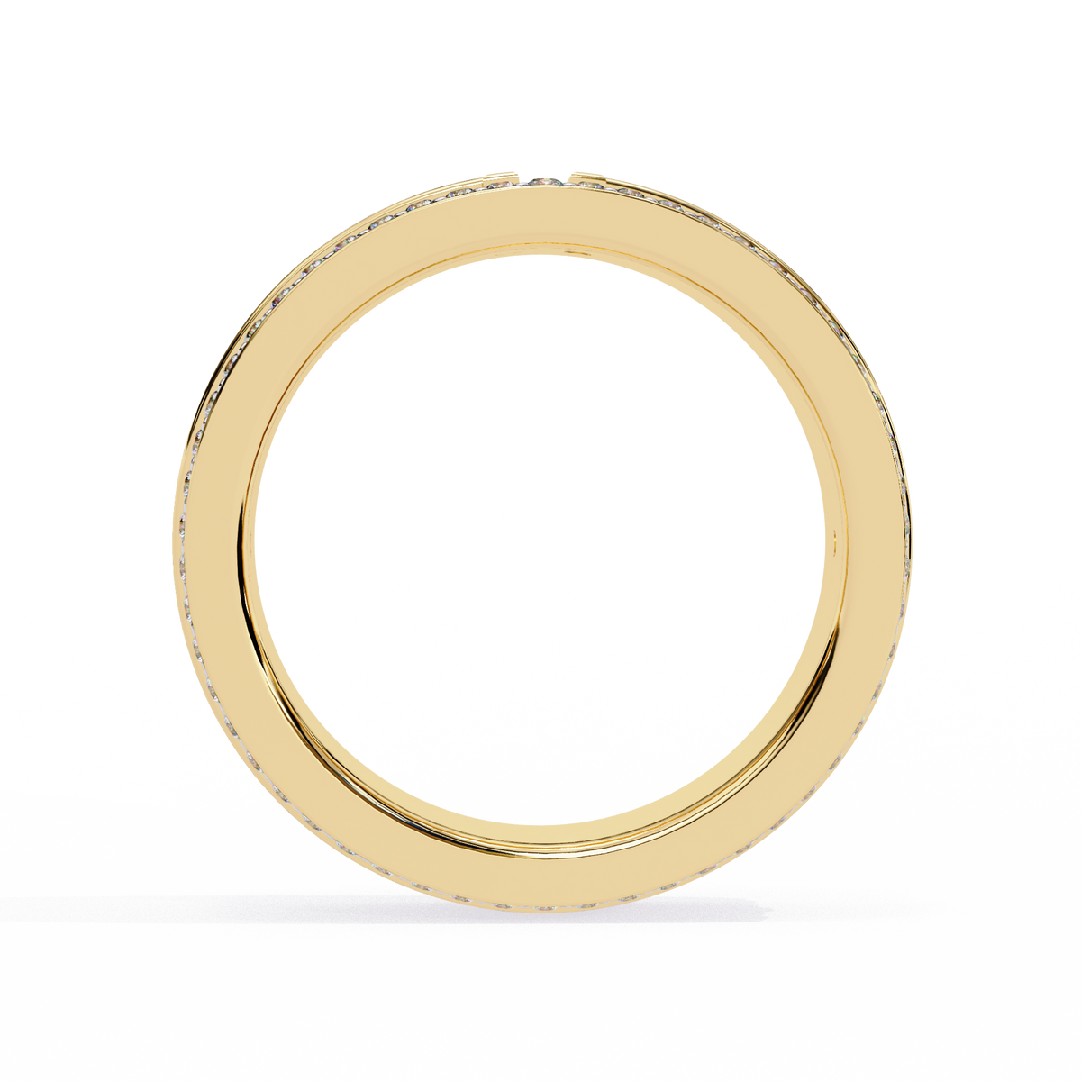 Micro Pave Wedding Band Ring
