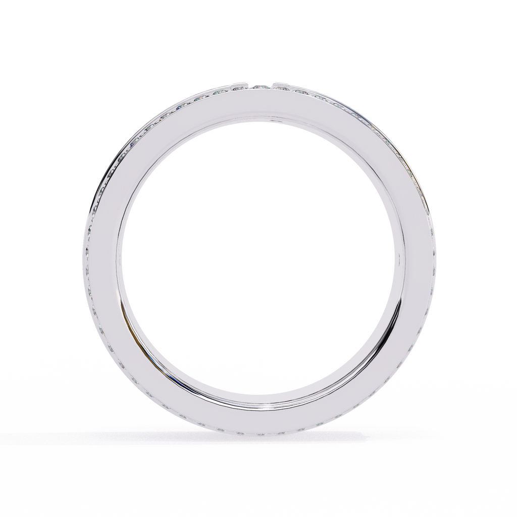 Micro Pave Wedding Band Ring