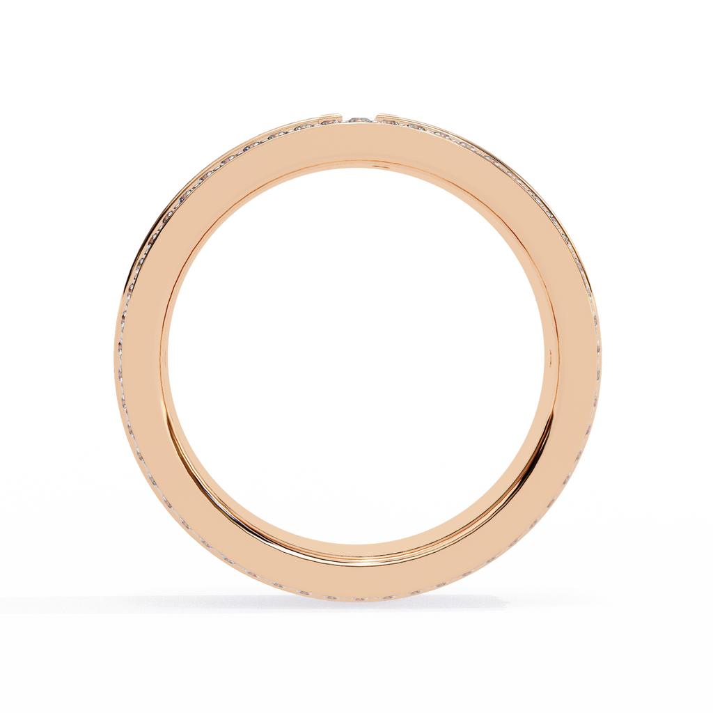 Micro Pave Wedding Band Ring