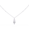 Natural Diamond Geometric Triangle Pendant