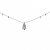 Natural Diamond Geometric Triangle Pendant
