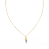 Natural Diamond Geometric Triangle Pendant