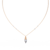 Natural Diamond Geometric Triangle Pendant