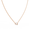 Natural Diamond Geometric Link Pendant
