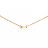 Natural Diamond Geometric Link Pendant