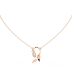 Leaf Bud Natural Diamond Pendant