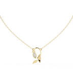 Leaf Bud Natural Diamond Pendant