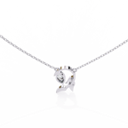 Leaf Bud Natural Diamond Pendant