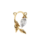 Leaf Bud Natural Diamond Pendant