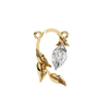 Leaf Bud Natural Diamond Pendant