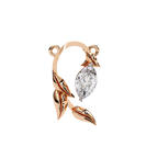 Leaf Bud Natural Diamond Pendant