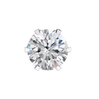 Rose Gold Four-Prong Solitaire Diamond Stud Earrings