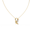 Leaf Bud Natural Diamond Pendant