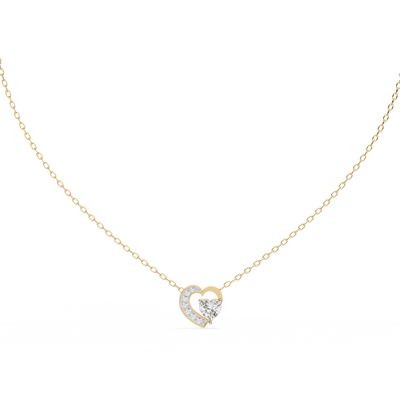 Natural Diamond Heart Pendant