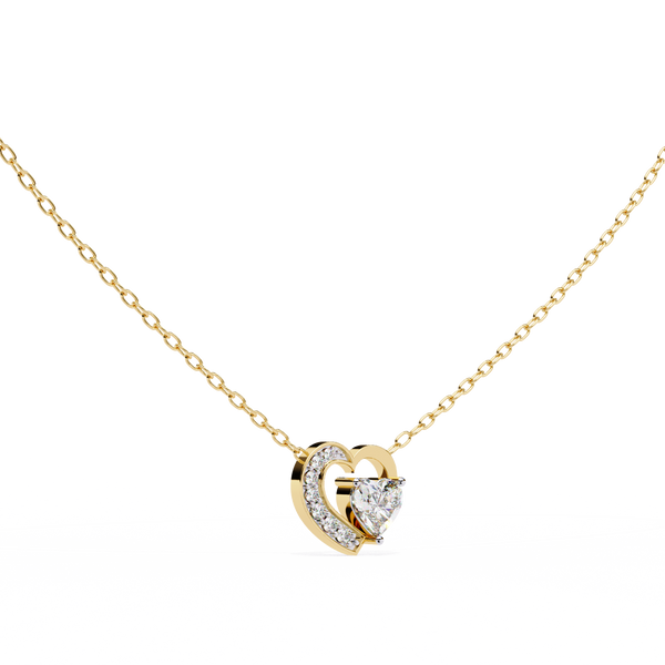 Natural Diamond Heart Pendant