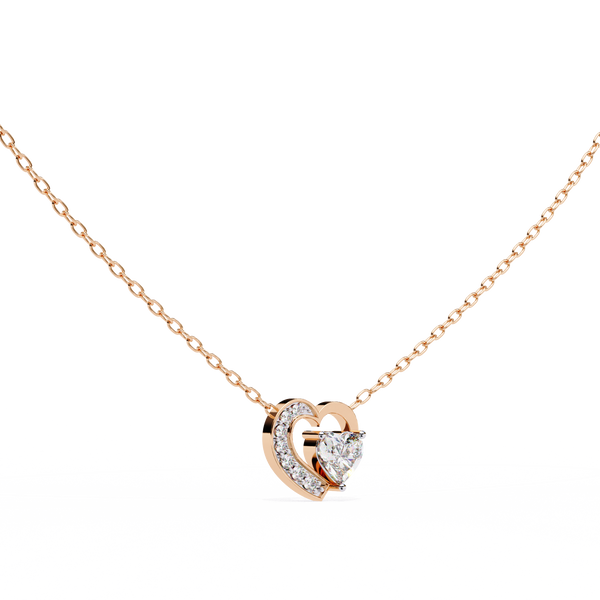 Natural Diamond Heart Pendant