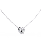 Natural Diamond Heart Pendant