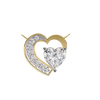 Natural Diamond Heart Pendant
