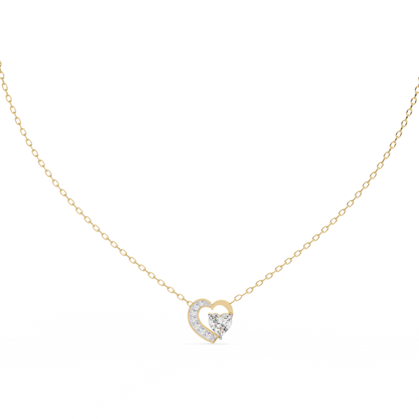 Natural Diamond Heart Pendant