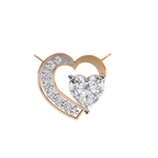 Natural Diamond Heart Pendant