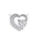 Natural Diamond Heart Pendant