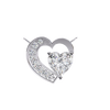 Natural Diamond Heart Pendant
