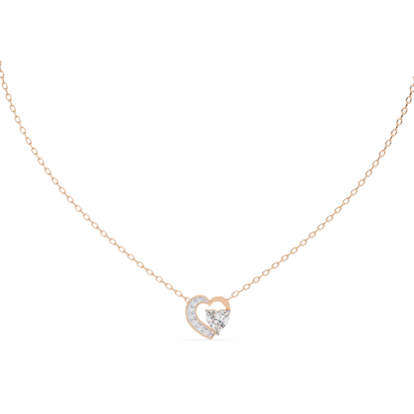 Natural Diamond Heart Pendant
