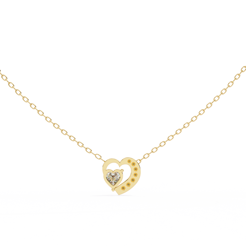 Natural Diamond Heart Pendant