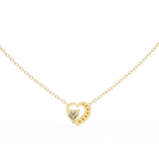 Natural Diamond Heart Pendant