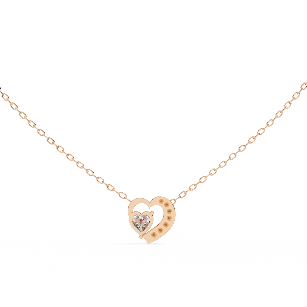 Natural Diamond Heart Pendant