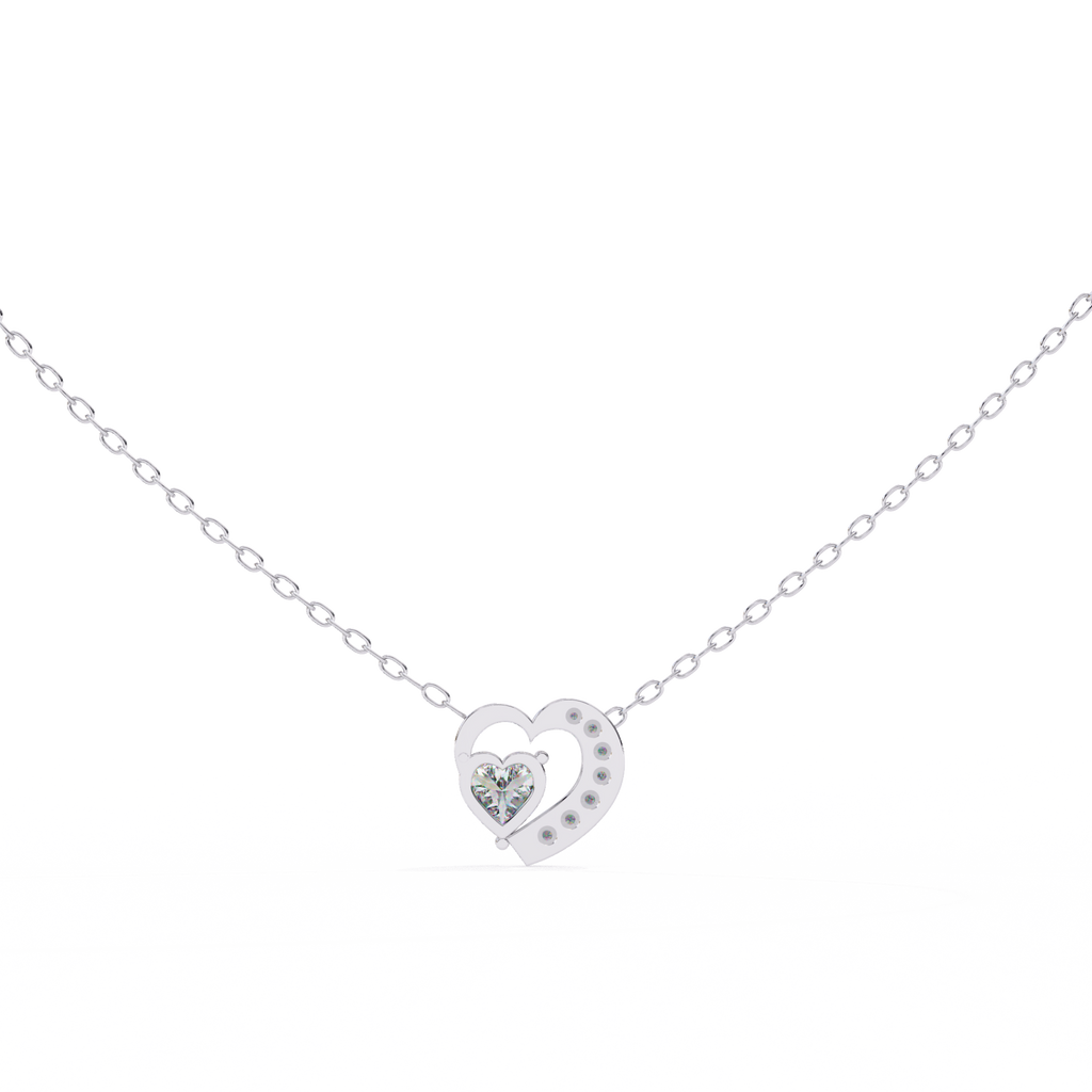 Natural Diamond Heart Pendant