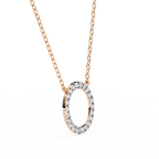 Natural Diamond Circle Pendant